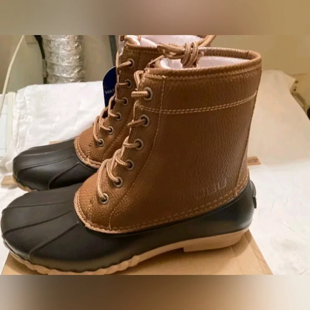 WATERPROOF -JBU MEN'S MAINE TAN DUCK BOOTS - NEW WITH TAGS & BOX …